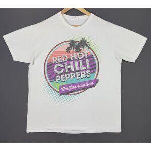 Vintage Y2K Red Hot Chilli Peppers Californiacation Rock Album Promo White Art